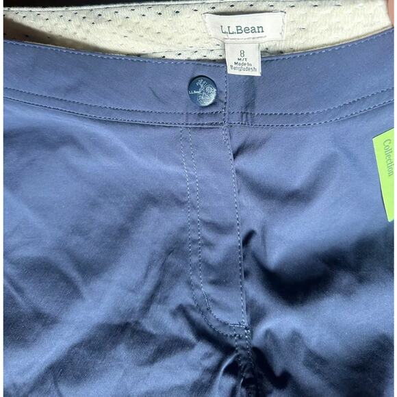L.L. Bean Women's 8 Navy Trail Hiking Adjustable Waist Stretch Outdoor Pants - Picture 8 of 16